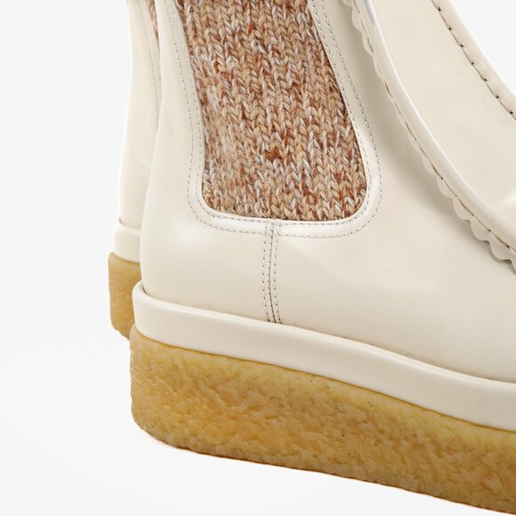 Chloe Beige Jamie Sock Boots - Picture 6 of 9